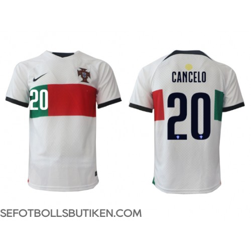 Portugal Joao Cancelo #20 Replika Borta matchkläder VM 2022 Korta ärmar